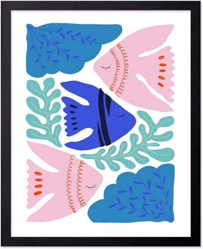Vista 69 de Poster Master Fish Poster - Retro Aquatic Print - Marine Life Art - Groovy Fish Design - Abstract Artwork - Chic Boho Decor - Sea Design - Ocean or