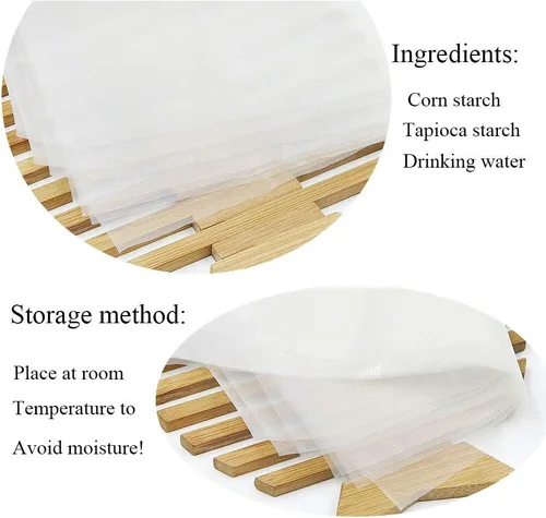 Vista 3 de 50/100/200 hojas de papel rectangular comestible de arroz y oblea, 9 x 12.6 pulgadas para embalaje de dulces o decoración de alimentos (100)