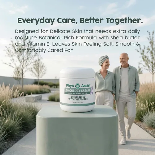 Vista 8 de PhysAssist Crema oncológica con manteca de karité – Crema hidratante sin perfume para pieles secas, sensibles y estresadas – Apoyo