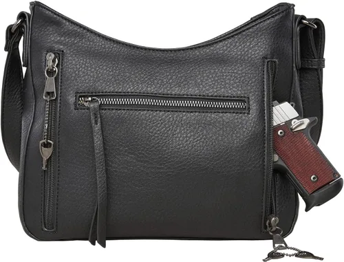 Vista 3 de Bolso cruzado oculto con cartera delgada RFID