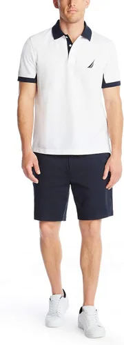 Vista 2 de Nautica - Camiseta estilo polo para hombre, de manga corta, ajuste clásico