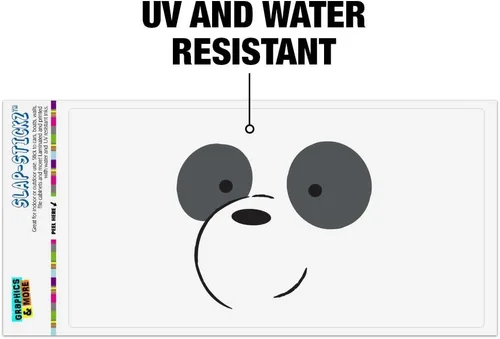 Vista 2 de We Bare Bears Panda Automotive Car Window Locker - Adhesivo para parachoques