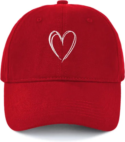 Vista 19 de American Trends Gorras de béisbol para mujer, lindo corazón bordado para Armada con corazón blanco