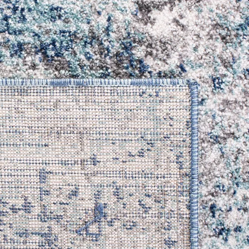 Vista 17 de SAFAVIEH Aston Collection - Alfombra decorativa, 2 x 4 pies, marfil y gris, diseño abstracto moderno, no desprende pelusa y de fácil cuidado, ideal