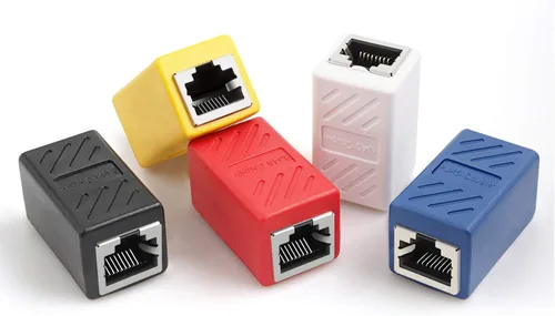Vista 8 de Acoplador RJ45 en línea Cat7 Cat6 Cat5e Adaptador de cable Ethernet hembra a hembra (paquete de 3)