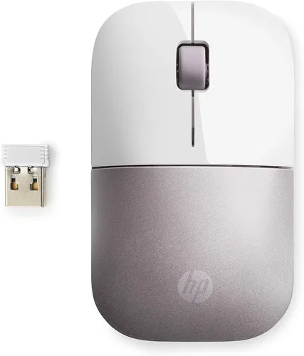 Vista 6 de HP Ratón inalámbrico Z3700 G2, blanco, elegante diseño portátil que se adapta cómodamente en cualquier lugar, receptor inalámbrico de 2.4 GHz blanco