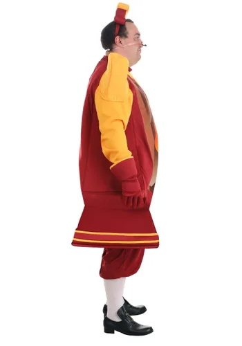 Vista 5 de Disfraz de Cogsworth para hombres talla grande de La Bella y la Bestia de Disney Multicolor