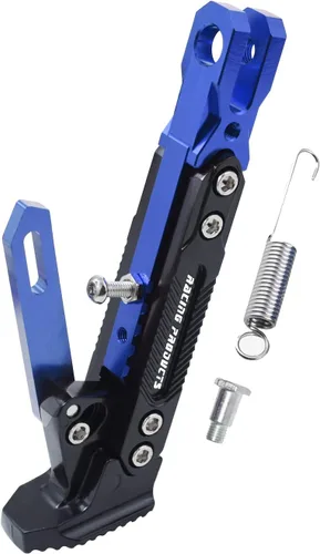 Vista 10 de Caballete universal para motocicleta con soporte lateral ajustable para pie, caballete de estacionamiento para motocicleta eléctrica, soporte