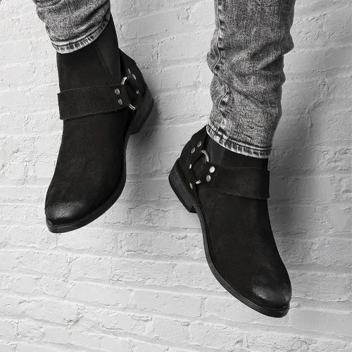 Vista 8 de Mezcalero Botas Chelsea de gamuza para hombre con elásticos laterales - Sandro