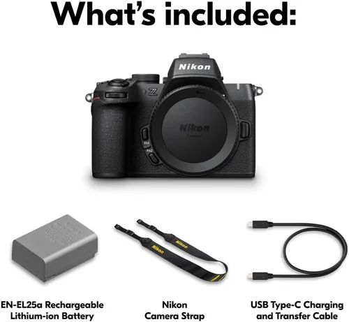 Vista 12 de Nikon Z50 II Cámara compacta sin espejo para fotos fijas/vídeo con preajustes de color fáciles y Compartir fotos inalámbrico Modelo Nikon USA