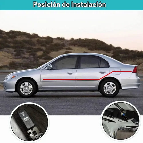 Vista 4 de 74880SNAA01 - Cable de liberación para puerta de maletero y tapa de combustible para Honda Civic 2006 2007 2008 2009 2010 2011 Reemplazar