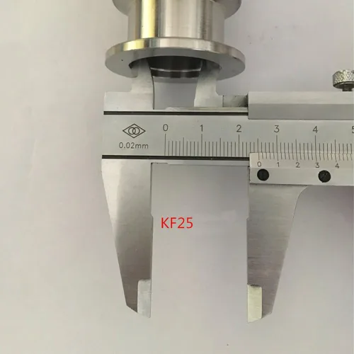 Vista 6 de Manguera de fuelle de metal KF-25, tamaño de brida ISO-KF NW-25, acero inoxidable 304, tubo de fuelle corrugado al vacío (11.811 in/11.81 pulgadas)