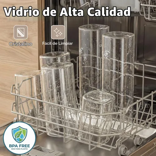Vista 4 de 37oz 4PCS Frascos de almacenamiento de vidrio con tapas, tarros de vidrio con tapas para despensa, recipiente cuadrado para galletas, nueces
