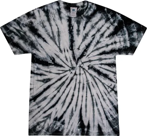 Vista 27 de Colortone Camisetas de teñido anudado de araña para hombres y mujeres, camisetas unisex de manga corta con teñido anudado para adultos Blaze