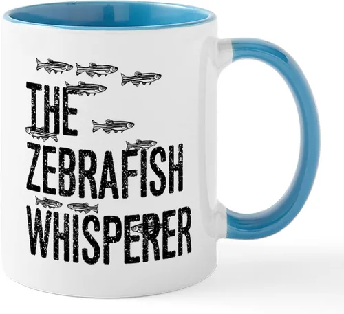 Vista 39 de CafePress I Speak Zebrafish - Taza de café de cerámica, taza de té de 11 onzas