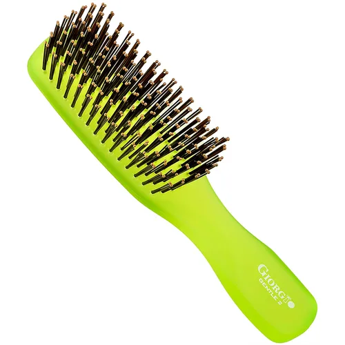 Vista 13 de Giorgio Gentle Blue Neon - Cepillo para el cabello de tamaño completo, 7.75 pulgadas, hombres, mujeres y niños, cepillo desenredante, masajeador