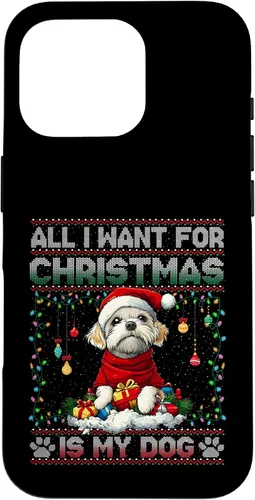 Vista 20 de Maltese Christmas Tree Lights Decorations Dog Lover Xmas Case for iPhone 16