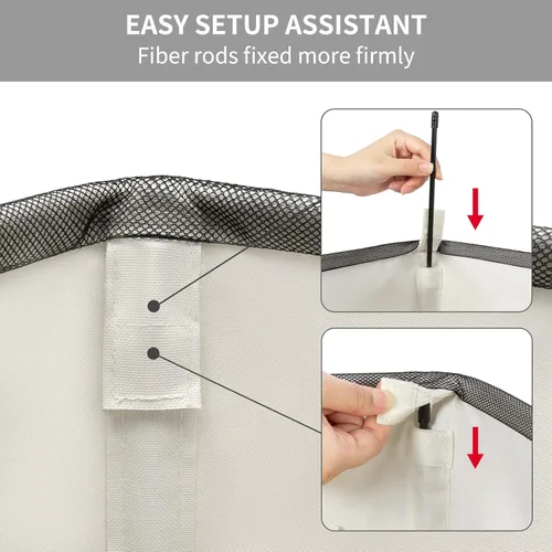 Vista 4 de Chrislley 45L - Cesta de lavandería delgada estrecha con asa, cesta de lavandería plegable para ropa sucia, organizador portátil, contenedores