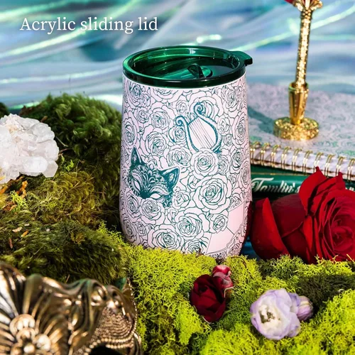 Vista 4 de Sarah J. Maas A Court Of Thorns and Roses - Vaso de vino de 16 onzas