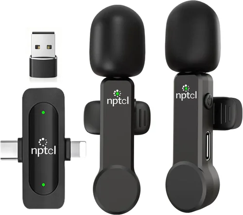 Vista 12 de Micrófono inalámbrico para creadores de contenido, micrófonos USB-C