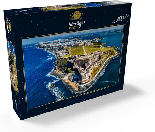 Vista 2 de MyPuzzle - Vista aérea del Castillo San Felipe del Morro en el Viejo San Juan, Puerto Rico, rompecabezas prémium de 100 piezas para adultos