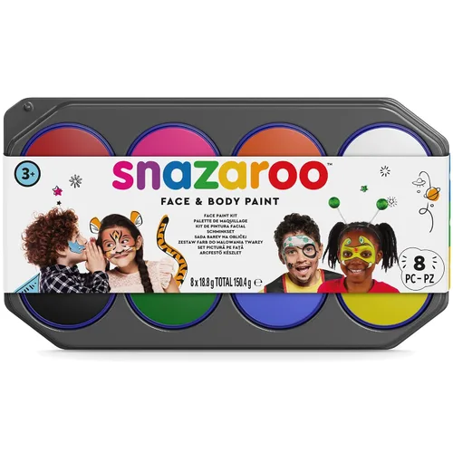 Vista 3 de Snazaroo, paleta de pintura facial