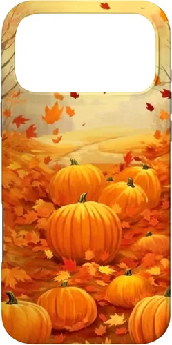 Vista 22 de Autumn Falling Leaves Pumpkin Spice Harvest Happy Autumn Case for iPhone 17