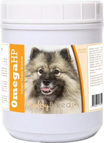 Vista 87 de Healthy Breeds Affenpinscher Omega HP - Masticables suaves para piel y pelaje, 60