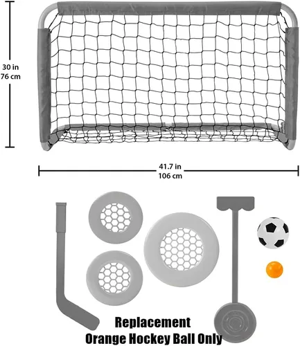 Vista 3 de Piezas de repuesto para Fisher-Price Let's Goal! Sports Net - HBW32 ~ Reemplazo de pelota de hockey naranja