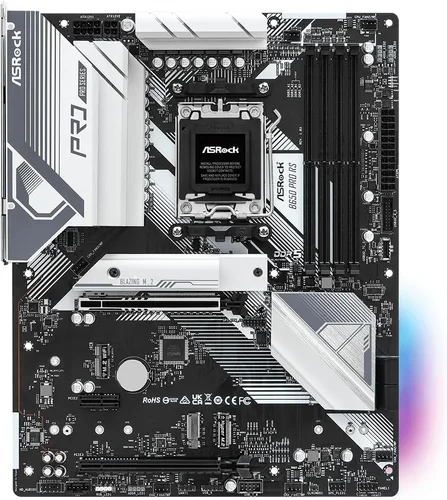 Vista 2 de ASRock Placa base de procesadores B650 PRO RS AMD Ryzen serie 7000