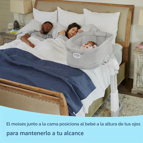 Vista 2 de Graco® Moisés DreamMore™ de cabecera Deluxe con movimiento relajante