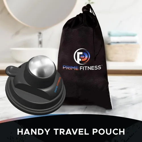Vista 4 de PRIME Fitness Bola de masaje montada en la pared Terapia de frío Masajeador de espalda Cryo Stick Alivia el dolor muscular (masajeador 360)