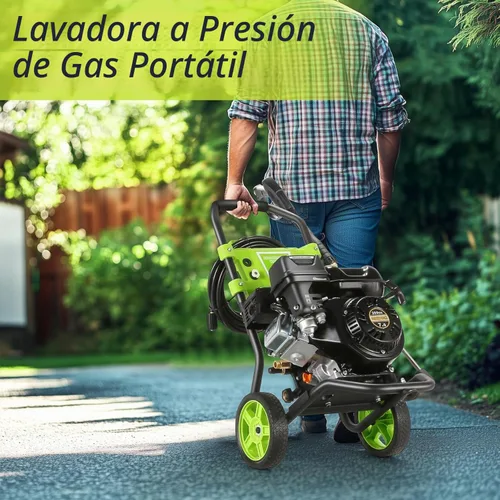 Vista 3 de Lavadora a presión de gas 4200PSI, lavadora portátil del poder del motor