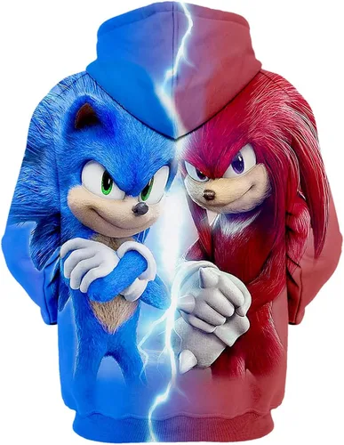 Vista 2 de Sudadera con capucha de anime para niños y niñas sudadera con capucha deportiva novedosa