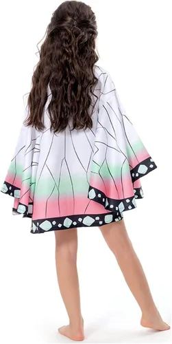 Vista 7 de Vaianie Kimono para niños, disfraz de cosplay, cárdigan, chaqueta, bata, capa de anime