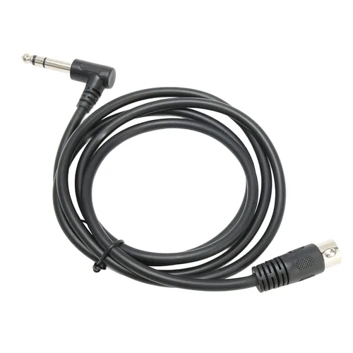 Vista 4 de Goshyda Cable de 1/4 de pulgada a DIN de 5 pines, 90 grados 0.250 in macho a MIDI 5pin macho TRS cable de audio estéreo para altavoz, amplificador