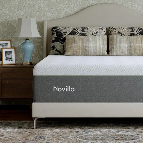 Vista 8 de Novilla Colchón tamaño individual, colchón de espuma viscoelástica de gel de 6 pulgadas para sueño fresco y alivio de presión, tamaño individual