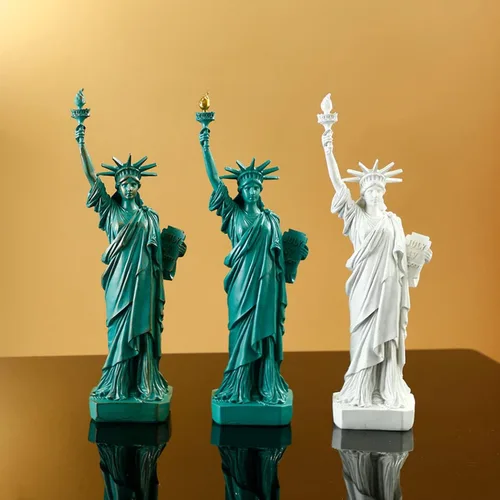 Vista 7 de Estatua de la Libertad Estatua de la Libertad Modelo de Construcción Moda Hogar Ornamento Decorativo Escultura Artesanía Escultura Creativo