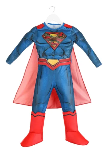 Vista 3 de Disfraz Deluxe de Superman para Niños Pequeños Multicolor