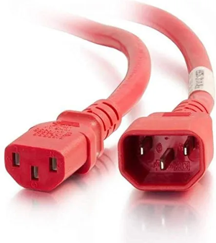 Vista 89 de Cable de alimentación C2G, cable de extensión corto, cable de extensión de alimentación, cable de alimentación de bloqueo, 10A, 250V, negro, 1 pie