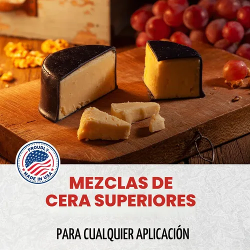 Vista 4 de Blended Waxes, Inc. Bloque de cera de queso, negro, 1 bloque