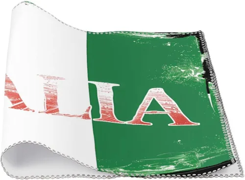Vista 3 de Italia National Pridees Placemats Set of 6 Resistant Table Mats Washable Place Mats for Dinner Party Table Decoration