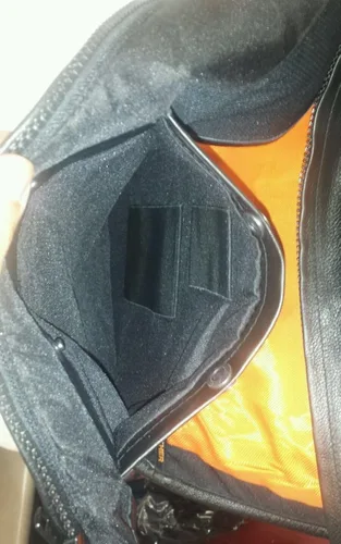 Vista 3 de Chaleco de cuero para hombre, estilo SWAT, estilo de equipo, color negro