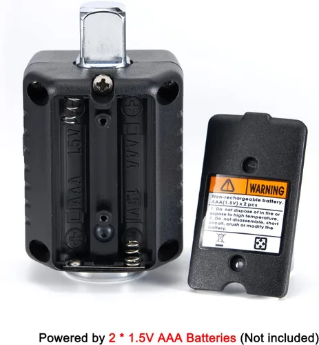 Vista 11 de ThreeH Adaptador de par digital de 1/4 de pulgada (0.22-22.1ft-lb/0.3-30Nm) con zumbador y flash LED, convertidor de llave dinamométrica digital
