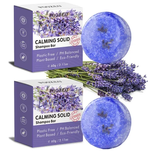 Vista 9 de DBEAUTYM Paquete de 2 barras de champú para el cabello con lavanda y romero, limpieza profunda para la pérdida de cabello del cuero cabelludo