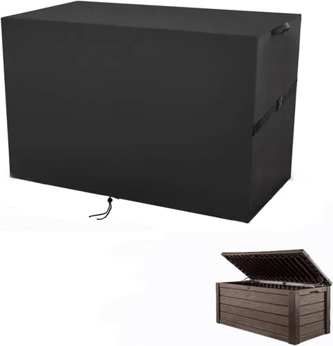 Vista 17 de Cubierta de Caja de Almacenamiento Exterior, Cubierta Impermeable de Resina para Contenedor de Almacenamiento, Cubiertas de Caja de Cubierta
