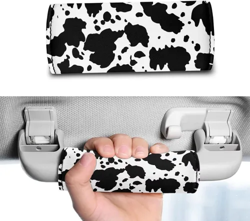 Vista 4 de Envoltura de asa de equipaje con estampado de vaca para hombres, fundas multiusos para asa de mochila, material de primera calidad, envolturas