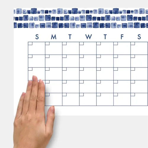 Vista 5 de RoomMates RMK4879SCM - Calcomanías de pared con calendario mensual de acuarela de borrado en seco