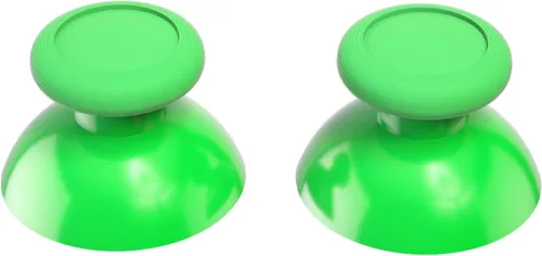 Vista 5 de eXtremeRate Palillos de mando 3D de repuesto color verde, palillos analógicos para pulgar con destornillador cruzado para mando Nintendo Switch Pro
