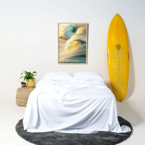 Vista 13 de THE LAD COLLECTIVE Juego de ropa de cama 2.0 – Juego de sábanas y fundas de almohada de 4 piezas, mezcla de algodón personalizada, suave, cómodo